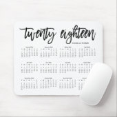 Agenda 2018 | Moderne typografie Muismat (Met muis)