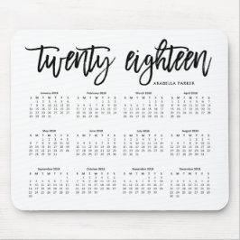 Agenda 2018 | Moderne typografie Muismat