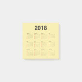 Agenda 2018 post-it® notes (Voorkant)