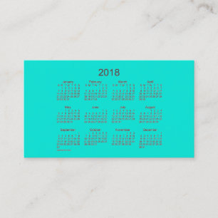 Agenda 2018 Turquoise door Janz Visitekaartje