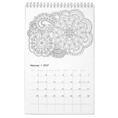 Agenda 2018 voor kleuren kalender (Feb 2027)