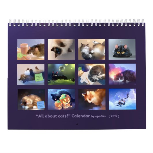 Agenda 2019 - Alles over katten! Kalender (Achterkant)