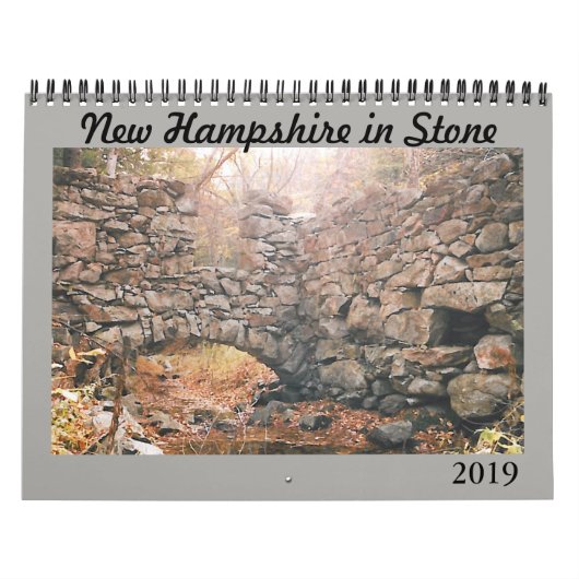 Agenda 2019 "New Hampshire in Stone" Kalender (Hoes)