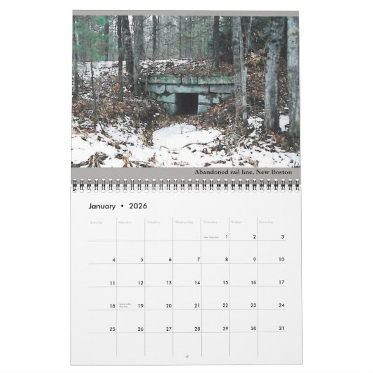 Agenda 2019 "New Hampshire in Stone" Kalender (Jan 2026)