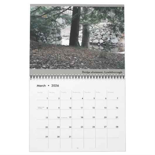 Agenda 2019 "New Hampshire in Stone" Kalender (Mar 2026)