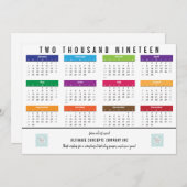 Agenda 2019 Zakelijk | Bedankt op Terug Feestdagenkaart (Voorkant / Achterkant)