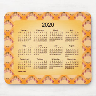 Agenda 2020 van Janz Art Nouveau Sangria Muismat