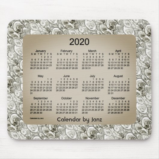 Agenda 2020 van Janz Foggy Bubbles Muismat (Voorkant)