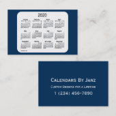 Agenda 2020 van Janz Police Box Blue Euro Visitekaartje (Voorkant / Achterkant)