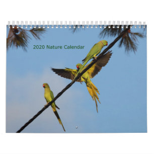 Agenda 2020 voor vogels en bloemen kalender