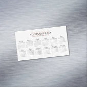 Agenda 2021 Bedrijfsnaam Blush Pink White Magnetisch Visitekaartje (Voorbeeld)