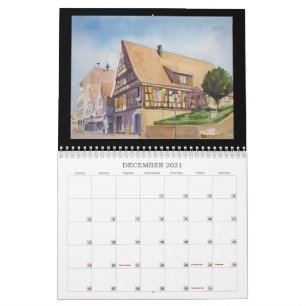 Agenda 2021, "Een jaar van Waterverf schilderijen" Kalender