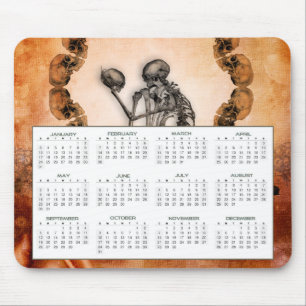 Agenda 2021 met geweldige skelet en schedels muismat