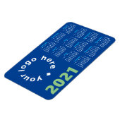Agenda 2021 met uw Logo en merkkleuren Magneet (Linkerzijde)