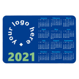 Agenda 2021 met uw Logo en merkkleuren Magneet