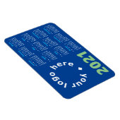 Agenda 2021 met uw Logo en merkkleuren Magneet (Rechterzijde)