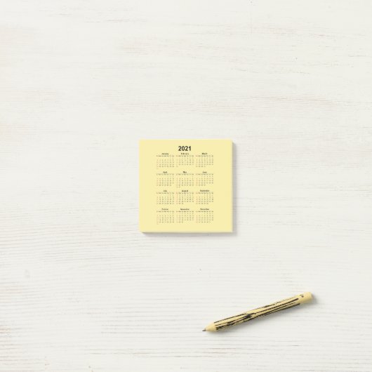 Agenda 2021 post-it® notes (Op bureau)