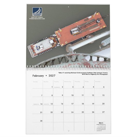 Agenda 2021 - Tugboten op het werk Kalender (Feb 2027)