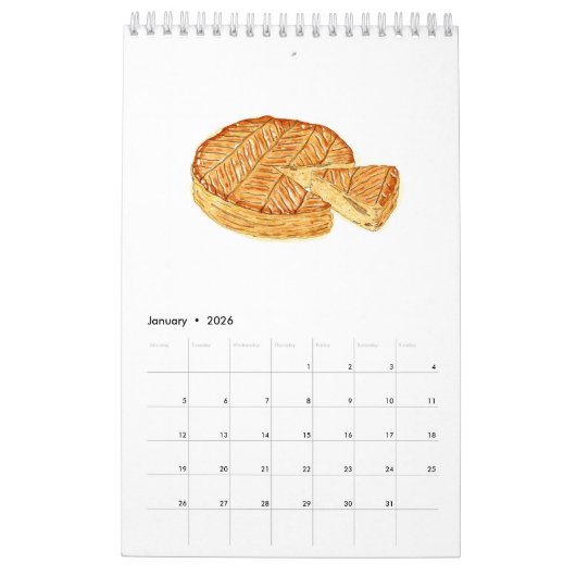 Agenda 2021 van de waterverf kalender (Jan 2026)