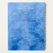 Agenda 2021 voor blauwe bomen en wolken | Planner (Achterkant)