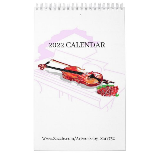Agenda 2022 ARTWORKSBYSARR / ZAZZLE Kalender (Hoes)