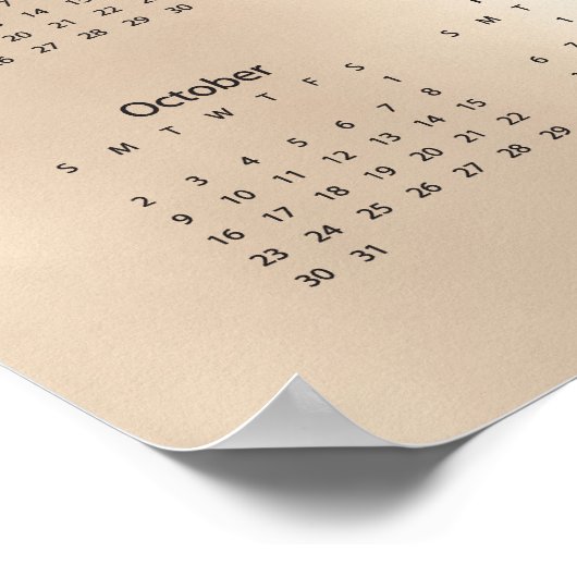 Agenda 2022 Gold-Poster Poster (Hoek)