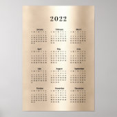 Agenda 2022 Gold-Poster Poster (Voorkant)