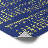 Agenda 2022 jaar of voeg uw foto toe poster (Hoek)