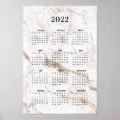 Agenda 2022 Marmer-Poster Poster (Voorkant)