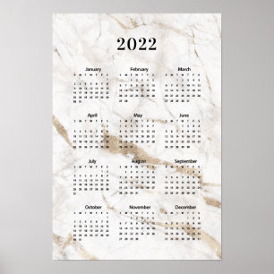 Agenda 2022 Marmer-Poster Poster