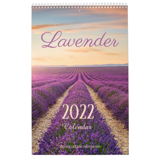 Agenda 2022 van de Bloemen van de lavender Kalender (Hoes)
