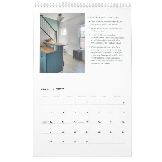 Agenda 2022 van de Chicago Bungalow Association Kalender (Mar 2027)