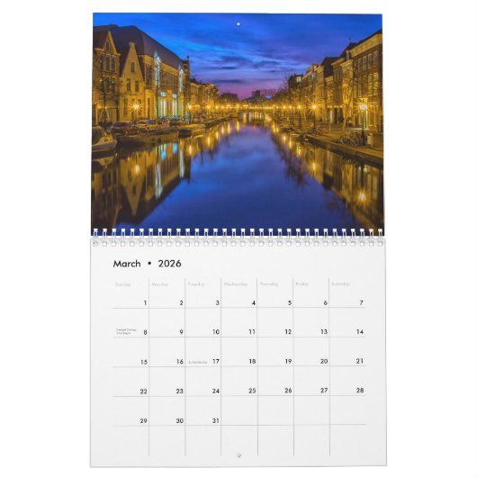 Agenda 2023 met Feestdagen - Steden in de wereld Kalender (Mar 2026)