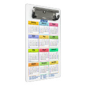 Agenda 2023 met openbare Feestdagen Modern Blue Mini Klembord (Schuin)