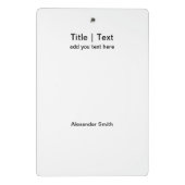 Agenda 2023 met openbare Feestdagen Modern Blue Mini Klembord (Achterkant)