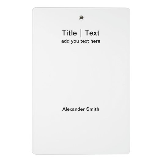 Agenda 2023 met openbare Feestdagen Modern Blue Mini Klembord (Achterkant)