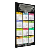 Agenda 2023 met openbare Feestdagen Modern Mini Klembord (Schuin)