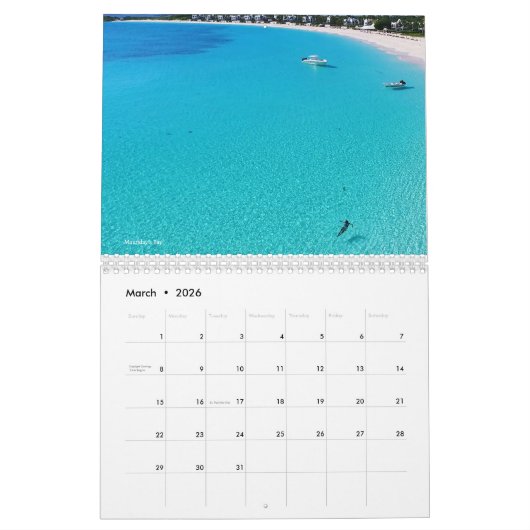 Agenda 2023 voor de stranden van Anguilla Kalender (Mar 2026)