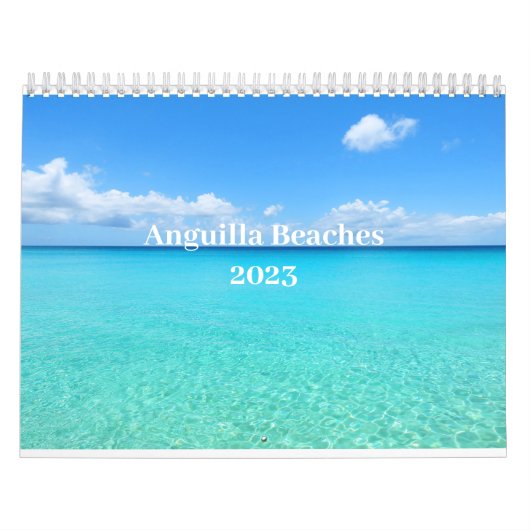Agenda 2023 voor de stranden van Anguilla Kalender (Hoes)