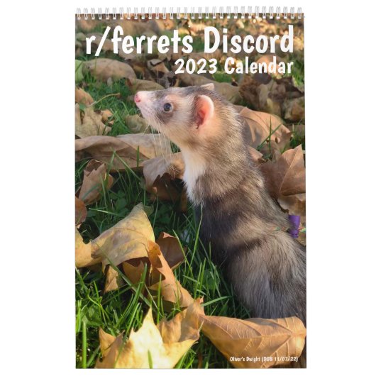 Agenda 2023 voor fretten kalender (Hoes)
