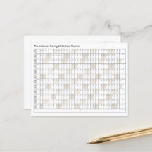 Agenda 2024 jaar Planner Familienaam Kantoor