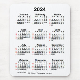 Agenda 2024 Witte 52 weken door Janz Muismat