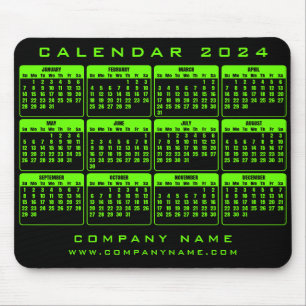 Agenda 2024 zakelijke muismat
