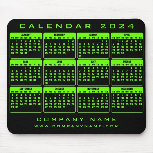 Agenda 2024 zakelijke muismat (Voorkant)