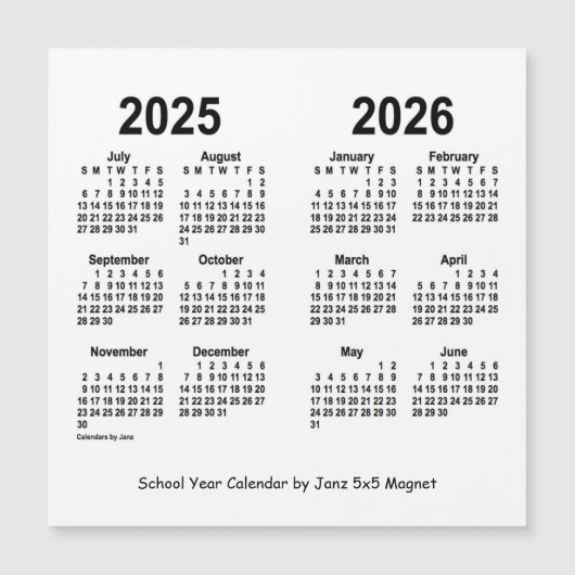 Agenda 2025-2026 van het Witte Schooljaar van Janz (Voorkant)