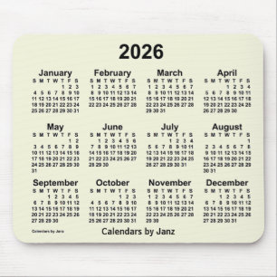 Agenda 2026 van de heer Beige door de Muismat Janz