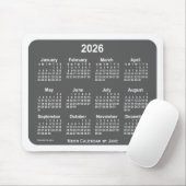 Agenda 2026 voor witte steenkool van Janz Muismat (Met muis)