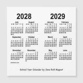 Agenda 2028-2029 van het Witte Schooljaar van Janz