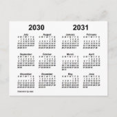 Agenda 2030-2031 van het Witte Schooljaar van Janz Briefkaart (Voorkant)