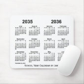 Agenda 2035-2036 van het Witte Schooljaar van Janz Muismat (Met muis)